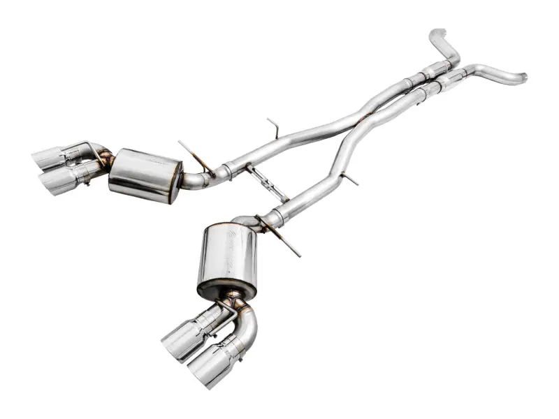 Awe Tuning 2016-2024 Chevrolet Camaro 6Th Gen Ss Res Cat-Back Exhaust -Touring Edition (Quad Chrome Silver Tips) 1