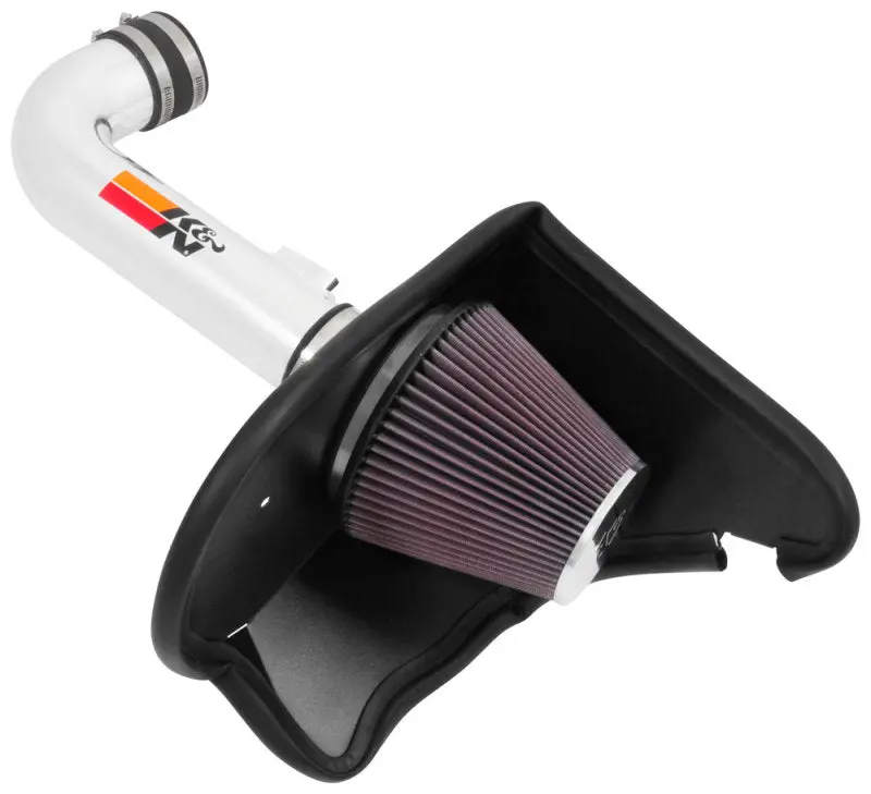K&N Engineering 2016-2024 Chevrolet Camaro 6Th Gen K&N 3.6L Silver Typhoon Short Intake 1