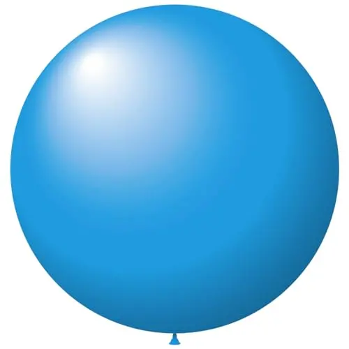 36" Giant Blue Latex Balloons – Premium Jumbo Round Balloons For Car Dealership Decor, Parties & Events – Heavy-Duty, Long-Lasting Flight, Easy-Tie Long Necks 1