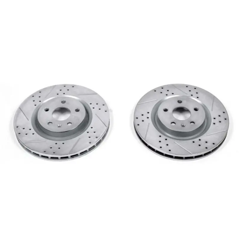 Powerstop 2010-2015 Chevrolet Camaro 5Th Gen Power Stop Regal Front Evolution Drilled & Slotted Rotors Pair 1