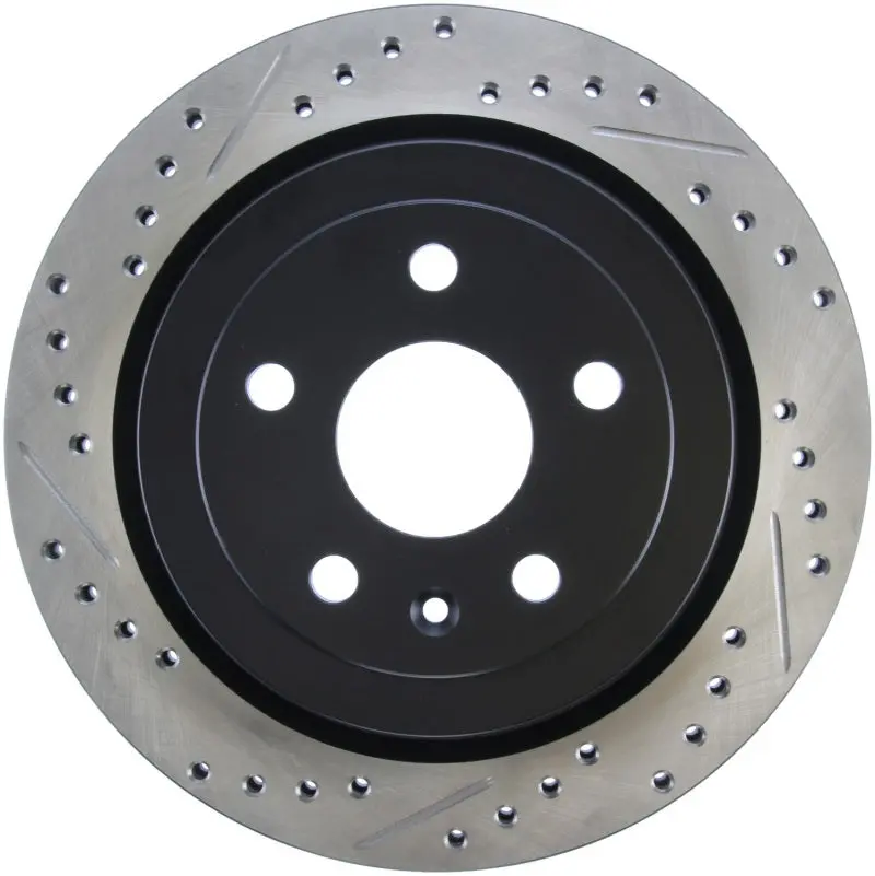 Stoptech 2010-2015 Chevrolet Camaro 5Th Gen Slotted & Drilled Sport Brake Rotor 1