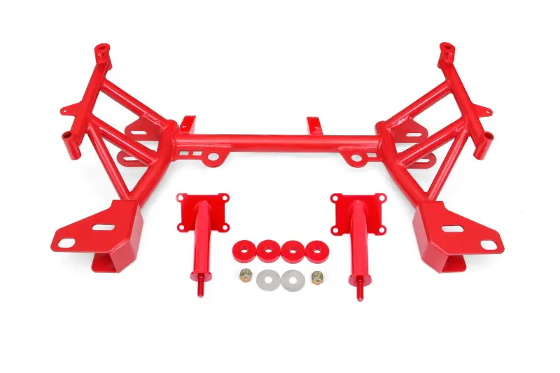 Bmr Suspension 1998-2002 Chevrolet 4Th Gen Camaro Bmr F-Body K-Member Low Mount Turbo Ls1 Motor Mounts Pinto Mounts Red 1