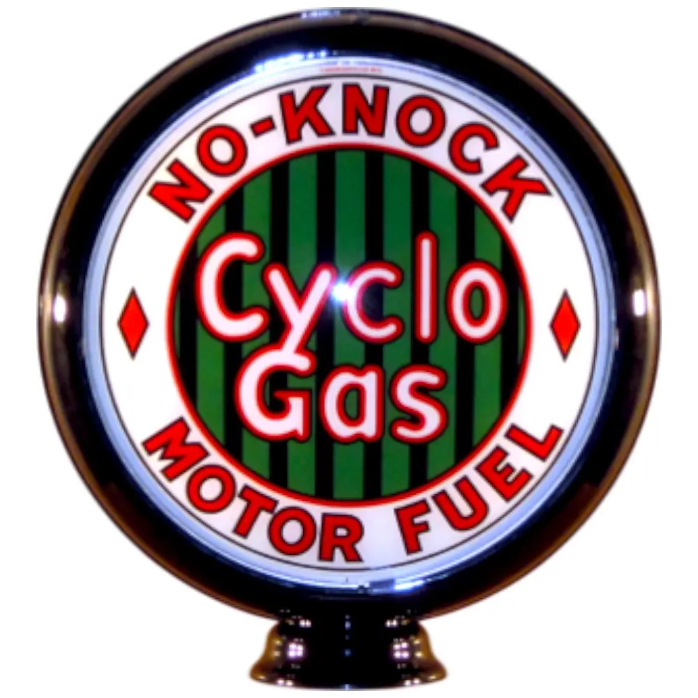 Cyclo Gas No-Knock Lighted Globe Gas Pump Topper 1