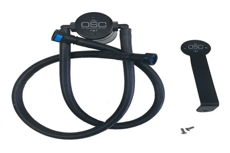 J&L 2012-2015 Chevrolet Camaro 5Th Gen Zl1 6.2L Passenger Side Oil Separator 3.0 Black Anodized 1