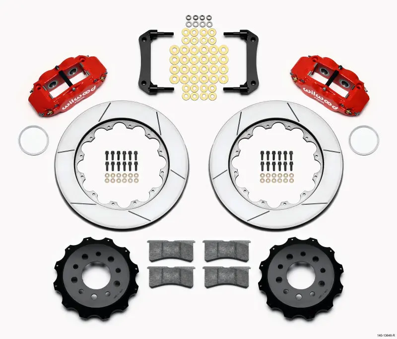 Wilwood 2010-2017 Chevrolet Camaro 5Th-6Th Gen 5Th- Narrow Superlite 4R Rear Kit 14.00In Red Morrison Multilink Irs ( Based) 1