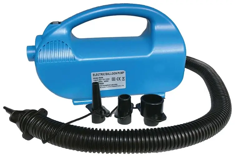 Reusable Balloon Inflator/Deflator - Electric Air Inflator/Deflator With Three Nozzle Adapters - Manual Operation Mode - Lightweight Design - Compatible With Latex And Reusable Balloons 1