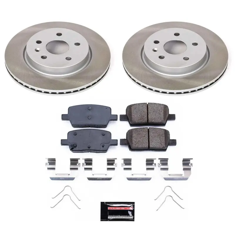 Powerstop 2016-2024 Chevrolet Camaro 6Th Gen Power Stop Rear Semi-Coated Rotor Kit 1