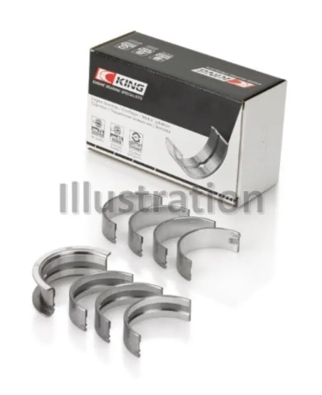 King Engine Bearings 1985-1995 Chevrolet Camaro 3Rd-4Th Gen 2.8L 3.4L V6 173Ci 207Ci (Size +1.0Mm) Main Bearing Set 1