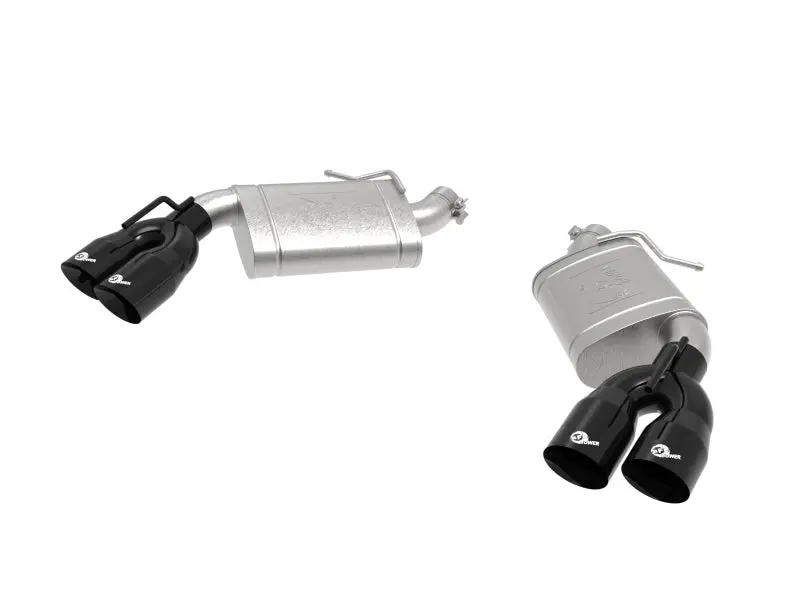 Afe 2016-2024 Chevrolet Camaro 6Th Gen Power Mach Force-Xp 3In Axle-Back Exhaust Ss V8 6.2L W Mufflers Black 1