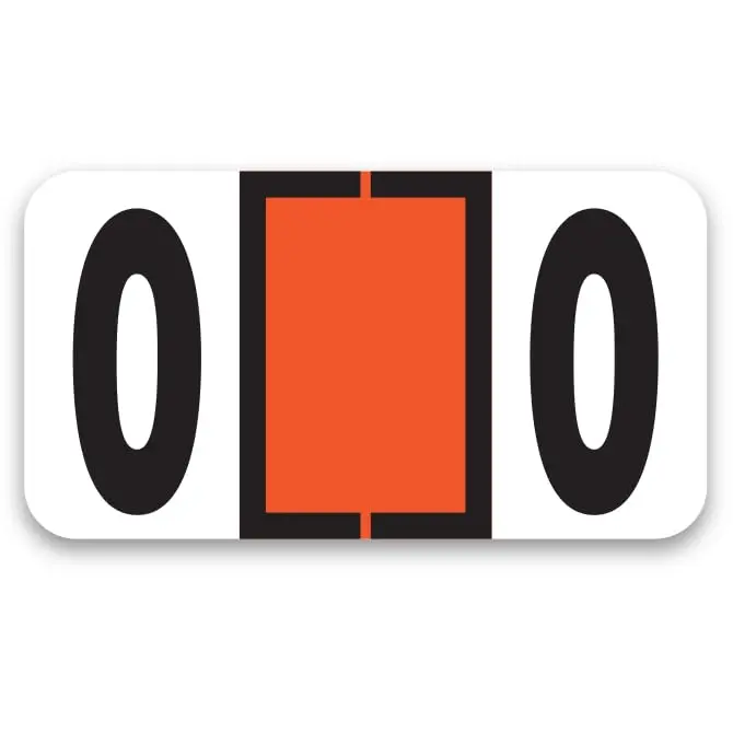 File Right Number Labels (Ringbook) Format - Durable, Color-Coded, Compatible With Leading Automotive Systems - Efficiently Organize With 1-5/8" ×7/8" Ringbook Numbers Labels 1