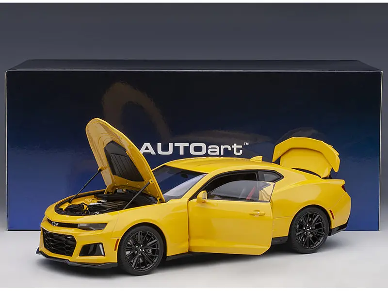 Chevrolet Camaro Zl1 Bright Yellow 1/18 Diecast 1