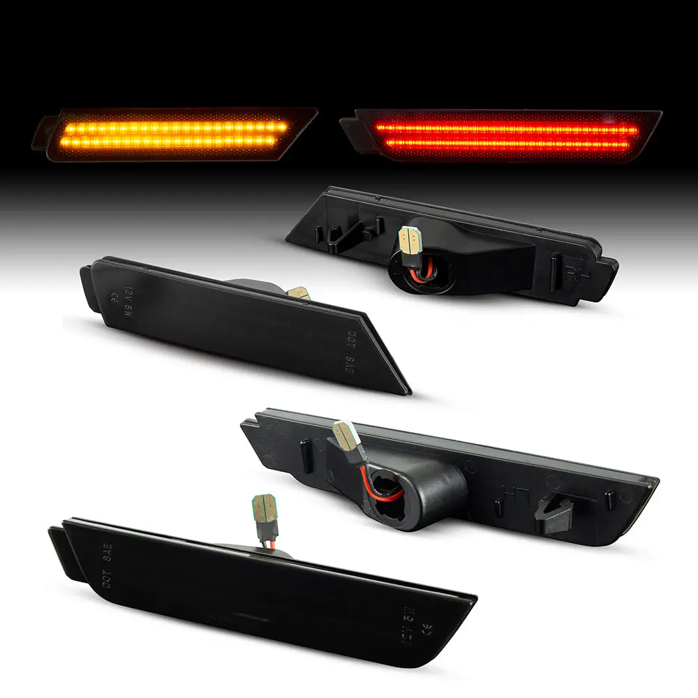 2010-2015 Chevrolet Camaro Smoked Led Side Markers 1