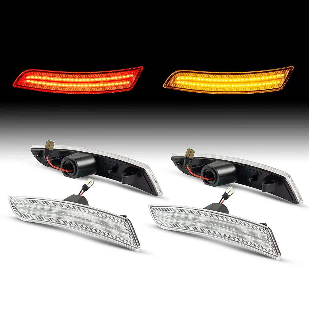 2016-2024 Chevrolet Camaro Clear Led Side Markers (Set)(Clear) 1