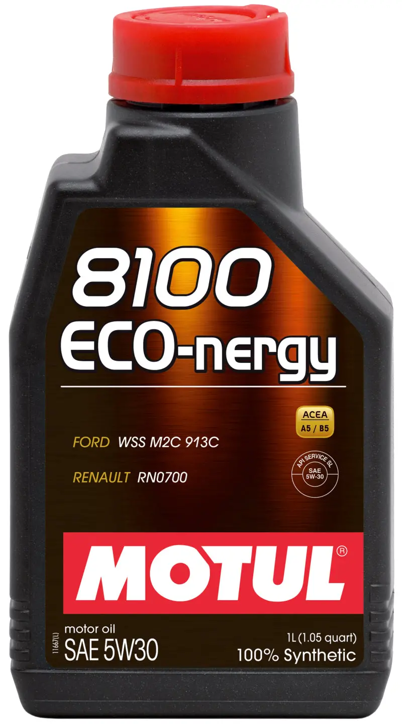 Motul 1980-2015 Chevrolet Camaro 2Nd-5Th Gen 1L Synthetic Engine Oil 8100 5W30 Eco-Nergy 913C 1