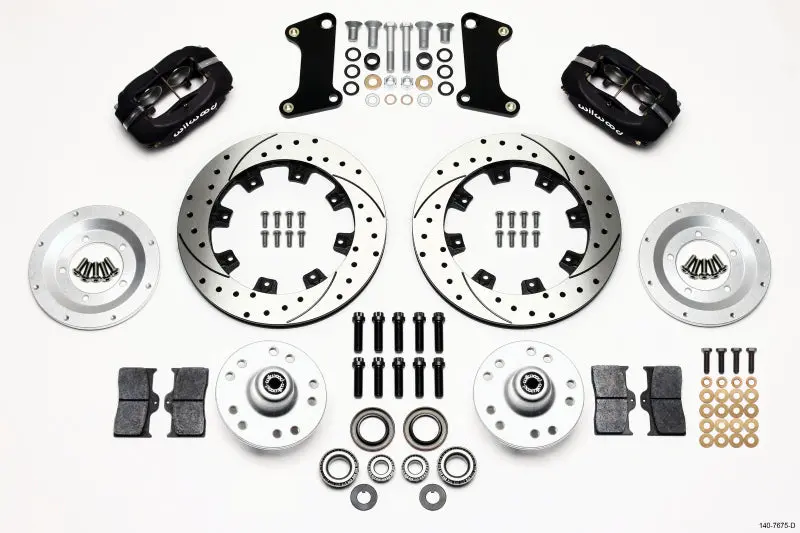 Wilwood 1967-1969 Chevrolet Camaro 1St Gen Forged Dynalite Front Kit 12.19In Drilled 1