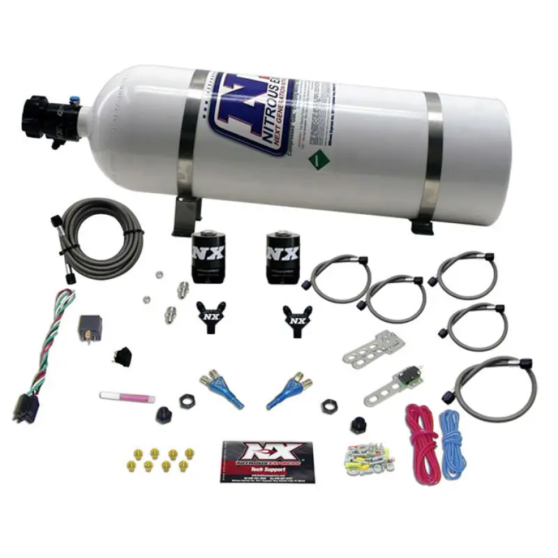 Nitrous Express 1992-2002 Chevrolet Camaro 3Rd-4Th Gen Gm Efi Dual Nozzle Nitrous Kit (100-300Hp) W 15Lb Bottle 1