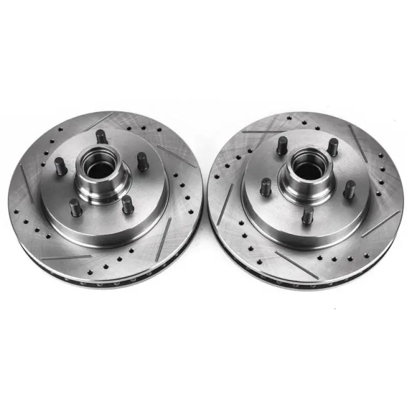 Powerstop 1998-2002 Chevrolet Camaro 4Th Gen Power Stop Rear Evolution Drilled & Slotted Rotors Pair 1