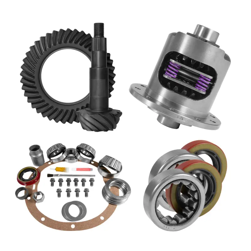 Yukon Gear & Axle 1967-1970 Chevrolet Camaro 1St-2Nd Gen Yukon Gear 8.2In Gm 3.73 Rear Ring & Pinion Install Kit 28 Spline Positraction 2.25In Axle Bearings 1
