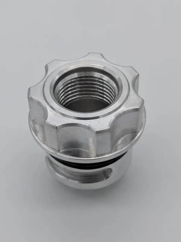 Granatelli Motor Sports 2010-2015 Chevrolet Camaro 5Th Gen Granatelli Gm Ls Lt Coyote -10An Orb Female Threaded Insert Vented Oil Fill Cap Natural 1