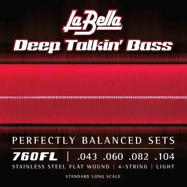 La Bella Deep Talkin’ Bass Stainless Steel Flat Wounds 43-104 760Fl Light 1