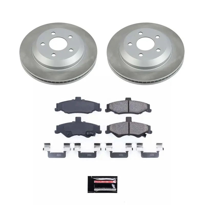 Powerstop 1998-2002 Chevrolet Camaro 4Th Gen Power Stop Rear Semi-Coated Rotor Kit 1