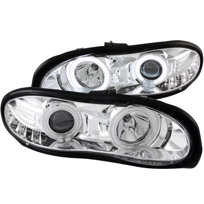 Anzo 1998-2002 Chevrolet Camaro 4Th Gen Projector Headlights W Halo Chrome 1