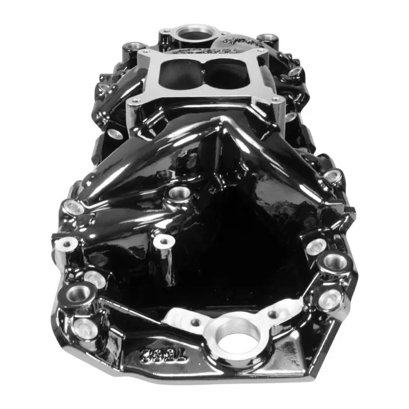 Edelbrock 1967-1972 Chevrolet Camaro 1St-2Nd Gen B B Chev Rect Port Rpm Air-Gap Manifold Black Plasma Finish 1