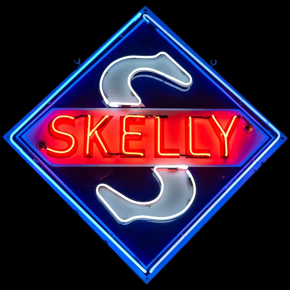 Skelly Neon Porcelain Diamond Die Cut 1