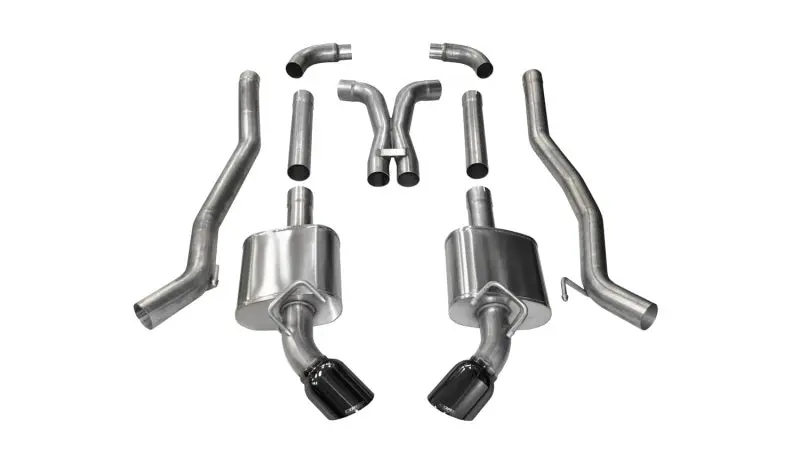 Corsa 2011-2015 Chevrolet Camaro Ss 6.2L V8 Manual Black Xtreme 3In Cat-Back 1