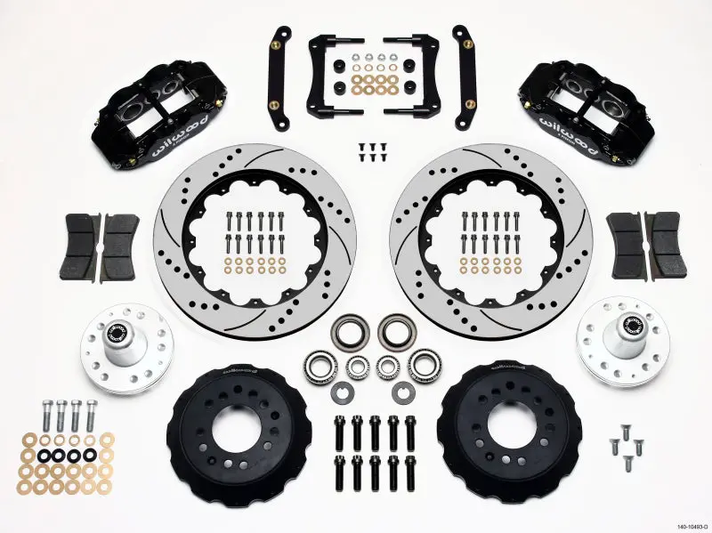 Wilwood 1979-1981 Chevrolet Camaro 2Nd Gen Narrow Superlite 6R Front Hub Kit 14.00In Drilled 1