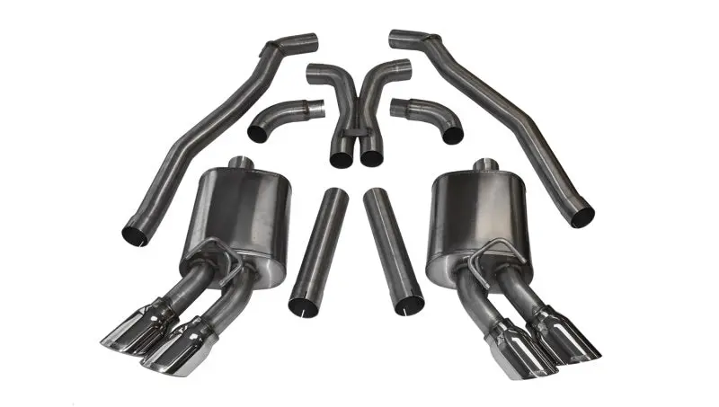 Corsa 2012-2015 Chevrolet Camaro Coupe Zl1 6.2L V8 Polished Sport Cat-Back + Xo Exhaust 1