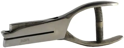 Car Shaped Hole Punch For Plastic Key Fobs - Heavy-Duty 1/4" X 5/32" Precision Punch Tool With Ergonomic Handle For Custom Keychains, Id Tags, And Automotive Key Fob Crafting 1