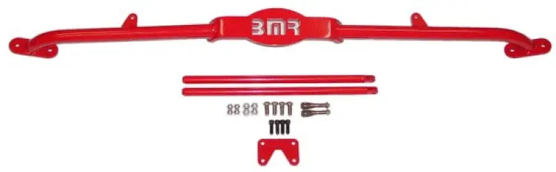 Bmr Suspension 1982-1992 Chevrolet 3Rd Gen Camaro Bmr F-Body W Tpi 3 Point Mount Strut Tower Brace Red 1