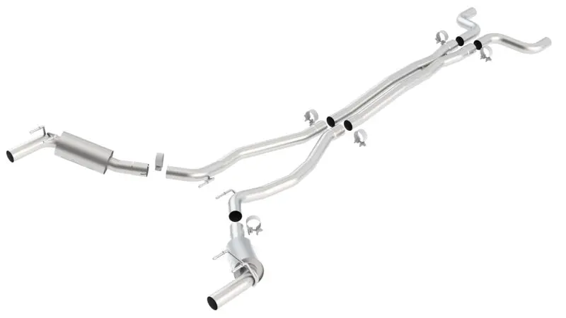 Borla 2010-2013 Chevrolet Camaro 5Th Gen 6.2L V8 S Type Catback Exhaust W O Tips Works W Factory Ground Affects Package On 1