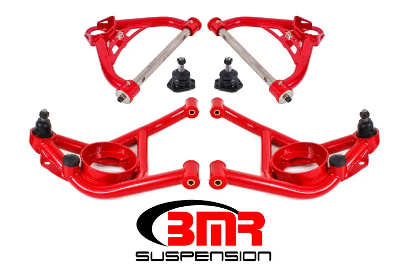 Bmr Suspension 1970-1981 Chevrolet Camaro 2Nd Gen Bmr F-Body Upper And Lower A-Arm Kit Red 1