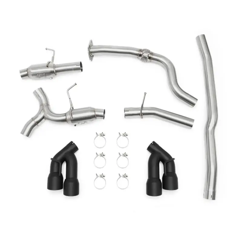 Mishimoto 2016-2023 Chevrolet Camaro 6Th Gen + 2.0T Quad Black Tip Cat-Back Exhaust 1