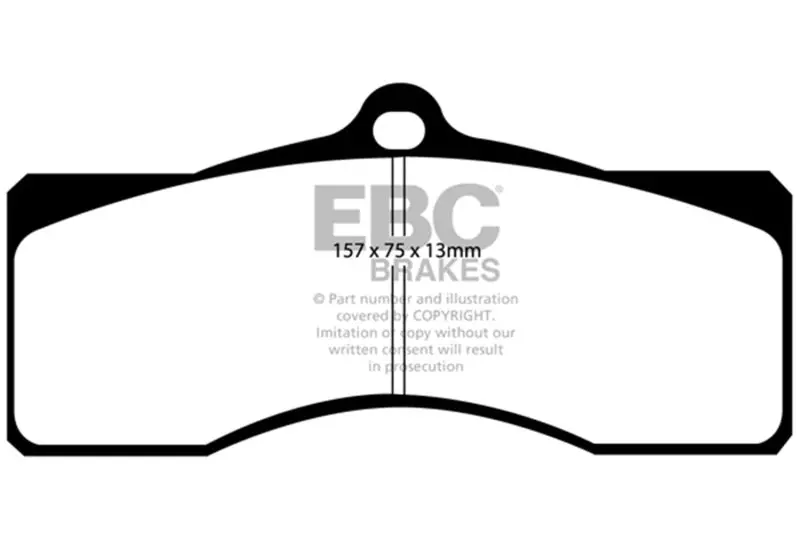 Ebc 1968-1969 Chevrolet Camaro 1St Gen 4.9 Ultimax2 Front Brake Pads 1