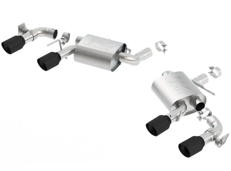 Borla 2016-2024 Chevrolet Camaro 6Th Gen V8 Ss At Mt Atak Rear Section Exhaust W Dual Mode Valves Ceramic Black 1