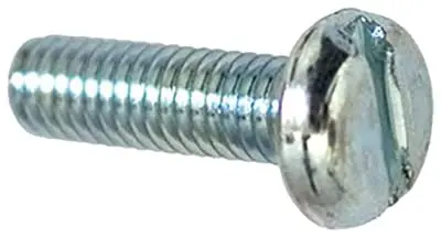 Slotted Pan Head License Plate Screws - 6Mm × 20Mm Zinc Plated - Durable Rust-Resistant Universal Fit Screws For Car Dealerships - Bulk Pack Of 100 1
