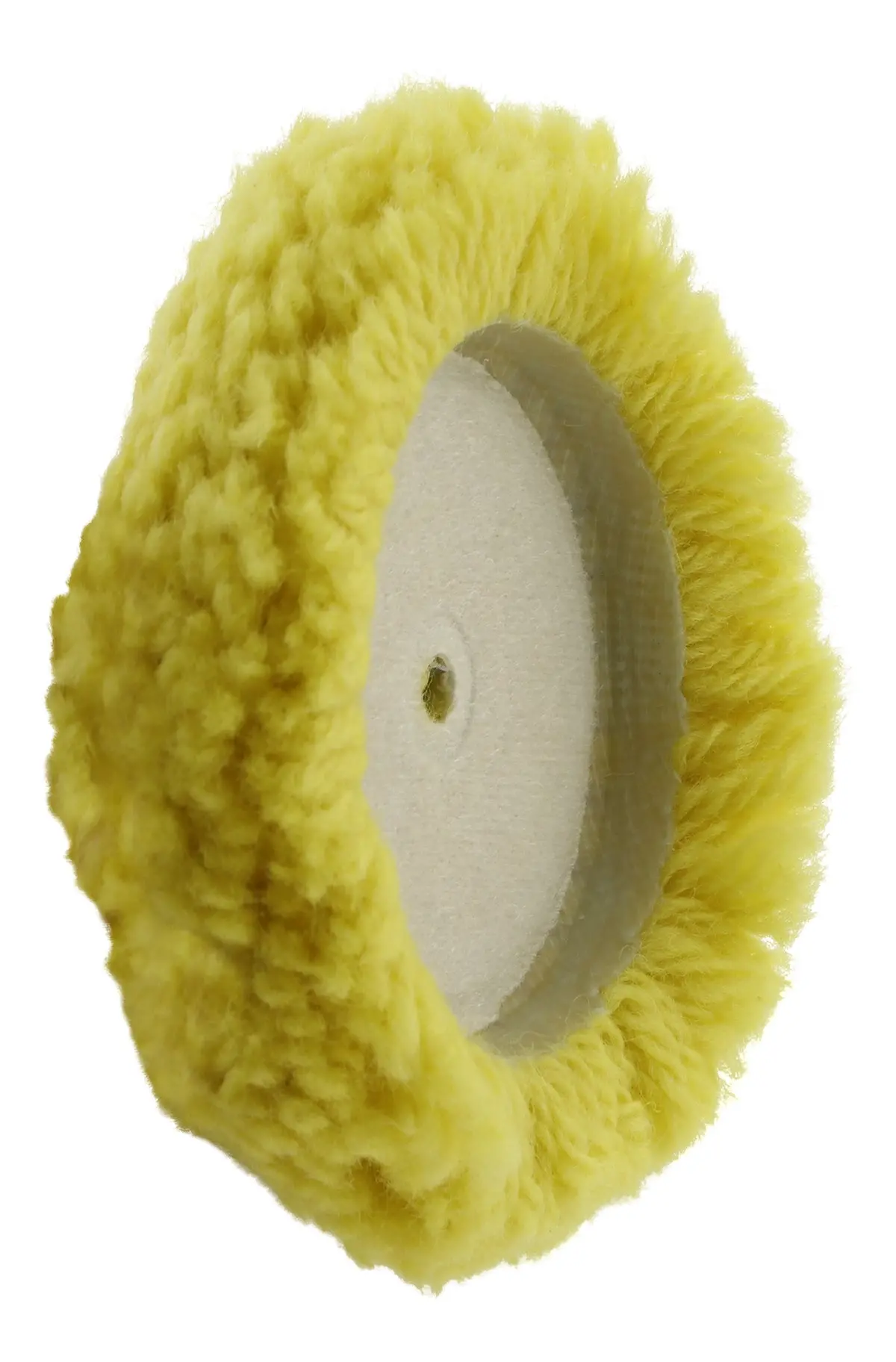 3.5" Mini Velcro Ylw Wool Blend Cut Pad 1