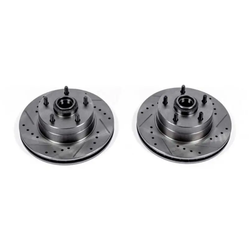 Powerstop 1968-1969 Chevrolet Camaro 1St Gen Power Stop Front Evolution Drilled & Slotted Rotors Pair 1