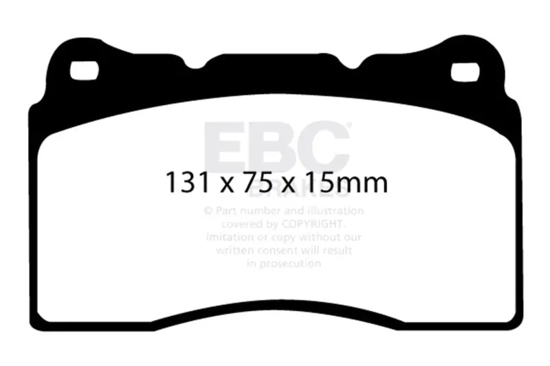 Ebc 2010-2023 Chevrolet Camaro 5Th-6Th Gen 5Th- Honda Civic Type-R (Fk8) Bluestuff Front Brake Pads 1