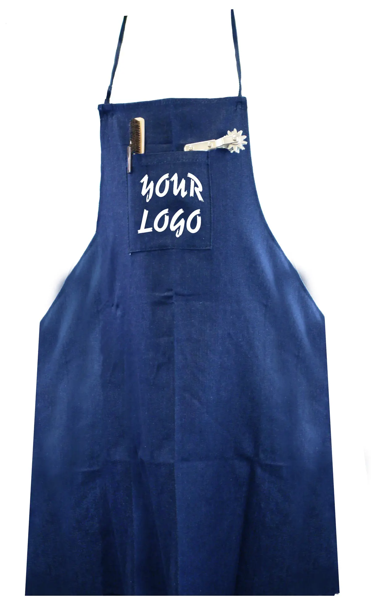 Denim Apron With Pockets 1