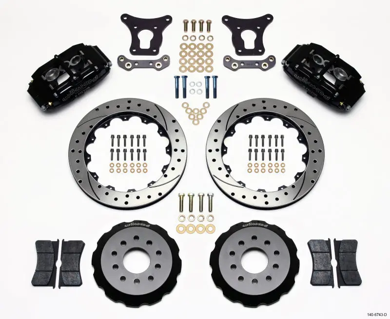 Wilwood 1993-1997 Chevrolet Camaro 4Th Gen Bnsl6 Front Kit 12.88In Drilled 1