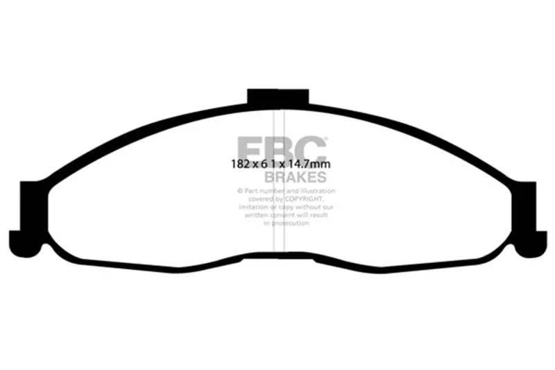 Ebc 1998-2002 Chevrolet Camaro 4Th Gen 3.8 Ultimax2 Front Brake Pads 1