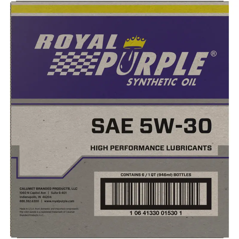 Royal Purple Premium Synthetic High Performance Multi-Grade 5W30 Motor Oil - 1 Quart 1
