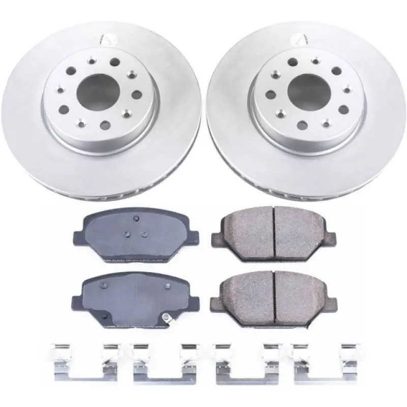 Powerstop 2016-2023 Chevrolet Camaro 6Th Gen Power Stop Front Z17 Evolution Geomet Coated Brake Kit 1