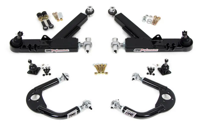 Umi Performance 1993-2002 Chevrolet Camaro 4Th Gen Gm F-Body A-Arm Kit Double Shear Mount Boxed Lower + Adj Upper 1