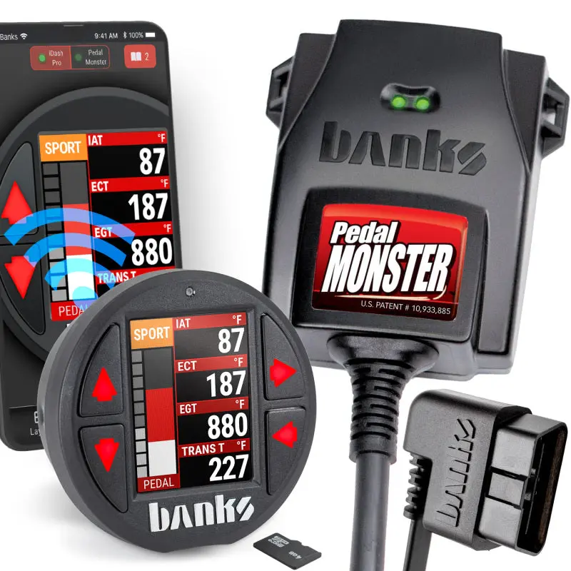 Banks Power 2010-2024 Chevrolet Camaro 5Th-6Th Gen 5Th- Pedal Monster Kit Te Connectivity Mt2 6 Way With Idash Data Pro 1