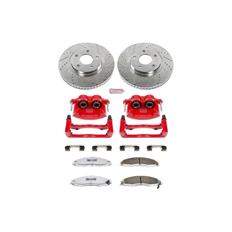 Power Stop 1998–2002 Chevrolet Camaro Ls1 5.7L Front Z26 Street Warrior Brake Kit With Calipers 1